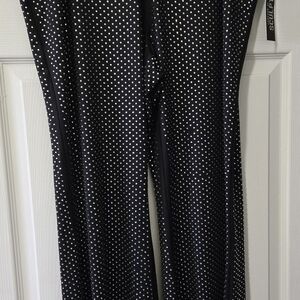 Forever 21 Black Embellished Wide Leg Pants - Tall Girl Friendly NWT- Never Worn